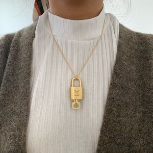 Louis Vuitton lock necklace